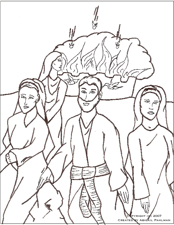 Sodom and Gomorrah coloring page