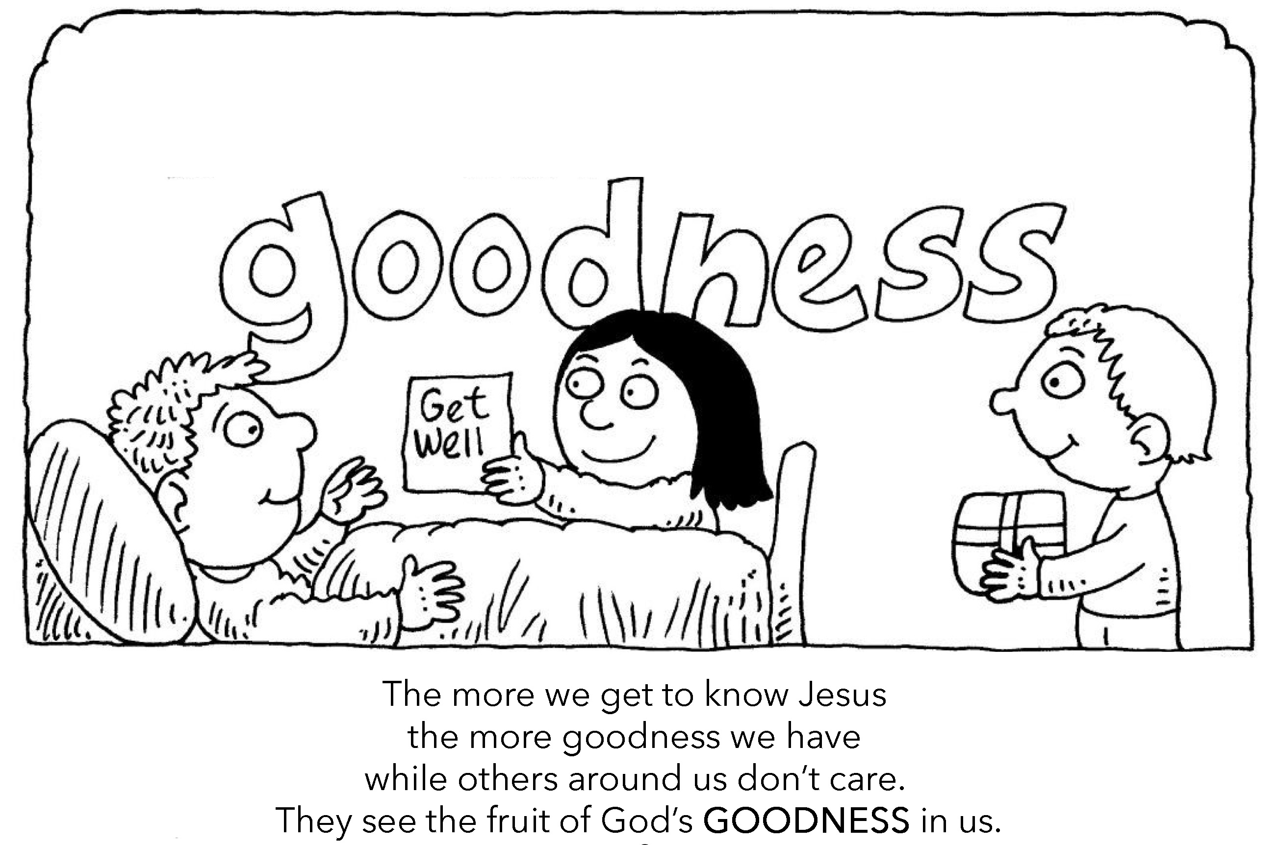 The Fruit of the Spirit is Goodness Who Is Good coloring page