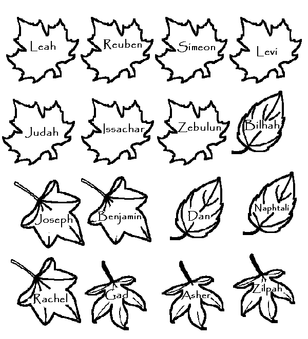 Jacobs Family Tree Craft Leaves