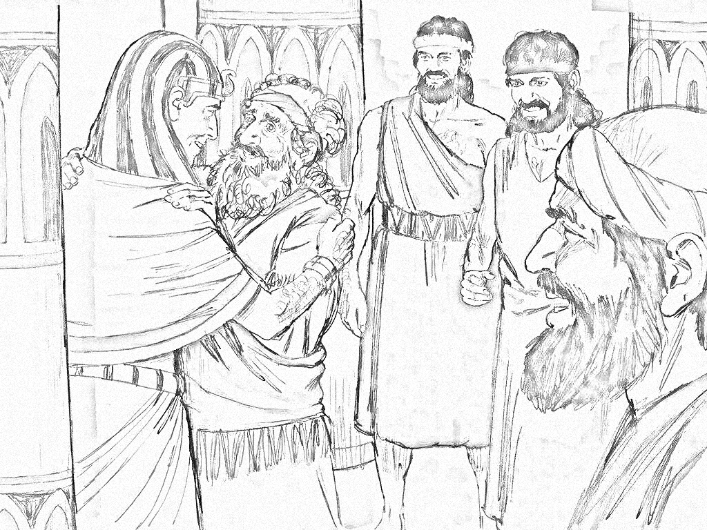 Joseph meets with his father and brothers