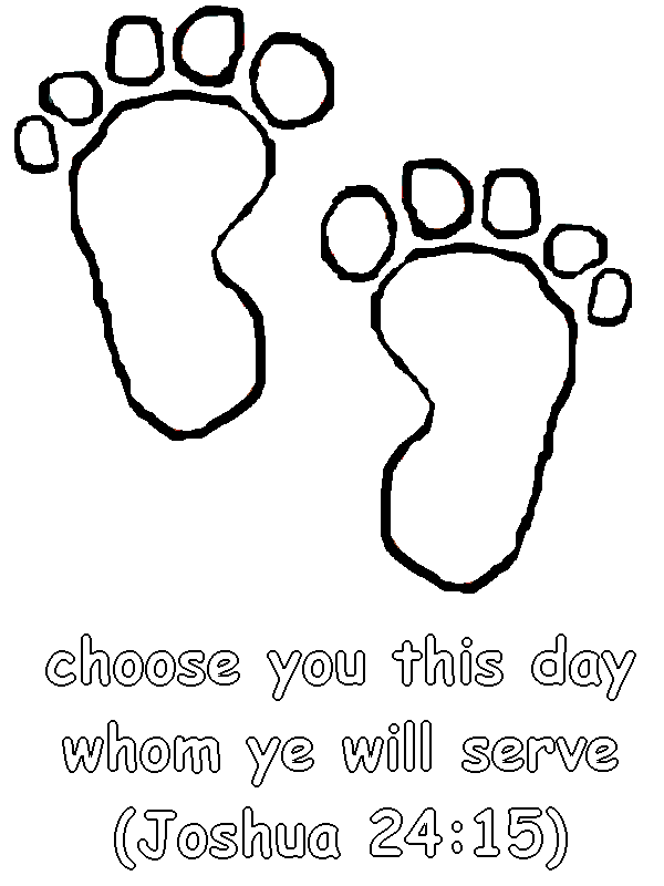 Joshua 24:15 Coloring Page Choose you this day whom ye will serve