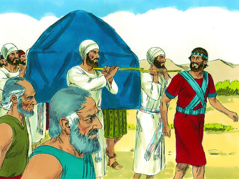 The great mass of Israelites left their campsites in Shittim
