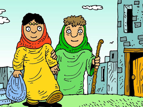 Naomi and Ruth traveled to Bethlehem together