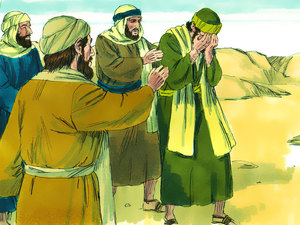 When Saul was able to get up off the ground, he uncovered his eyes but he could not see anything