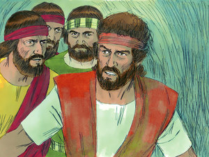 Many men joined David and he became their leader