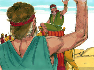 Esau went ahead of Jacob to his home in Seir and Jacob agreed
to meet him there as he passed through on his way to his old home