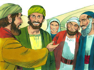 Saul became good friends with the Christians and learned from
them