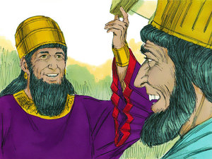 The next day Haman went to see the King to ask permission to hang
Mordecai