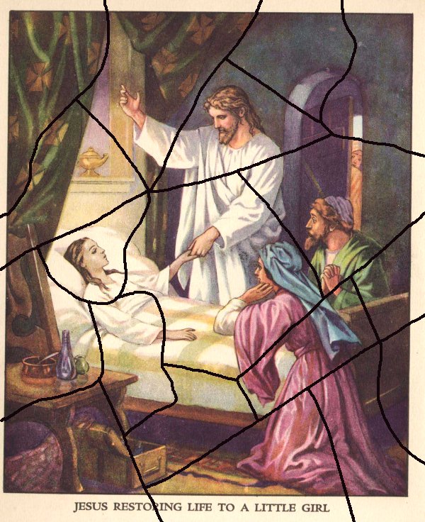 Jesus Restoring Life To A Little Girl - Jigsaw Puzzle