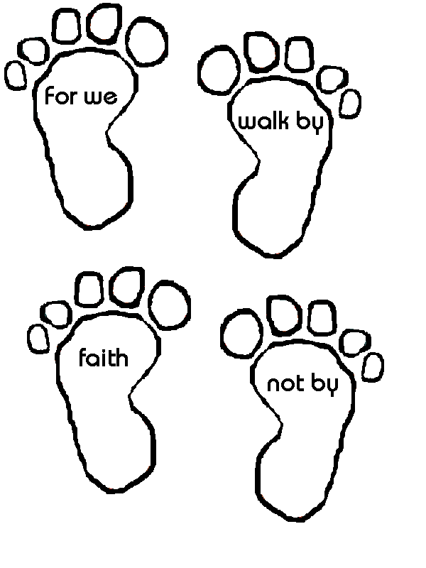 2 Corinthians 5:7 Coloring Page