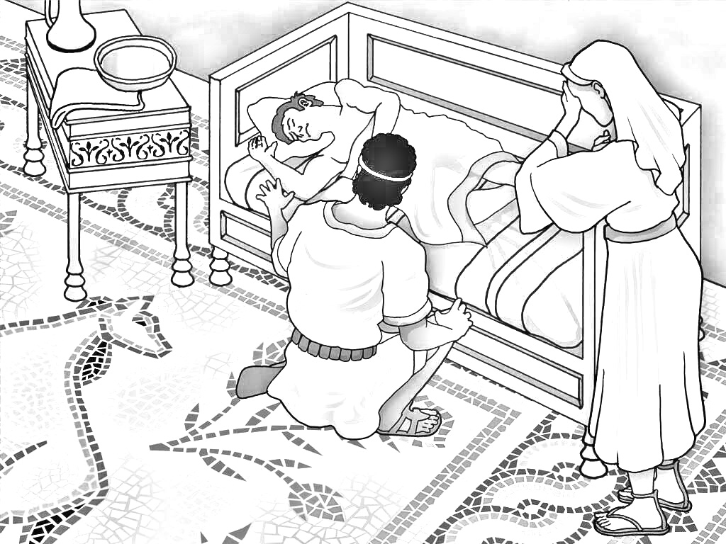 First Miracle of Jesus Coloring Page