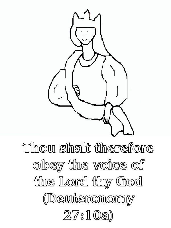 Deuteronomy 10:27a Coloring Page