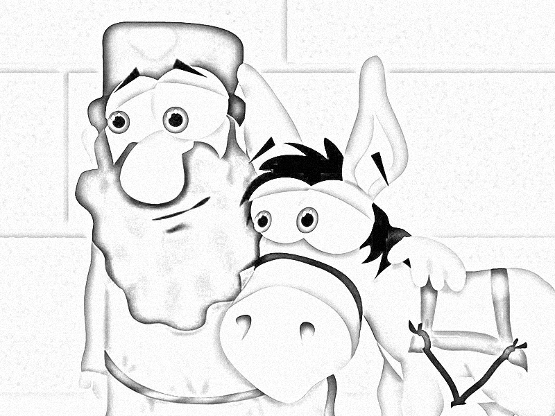 Donkey Talk coloring page