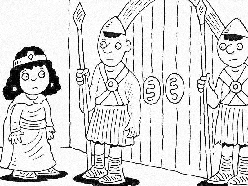 Esther The Girl Who Moved to a Palace Part 4 coloring page