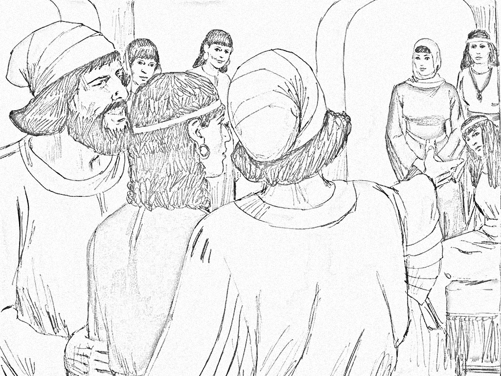 Esther The Girl Who Moved to a Palace Part 1 coloring page