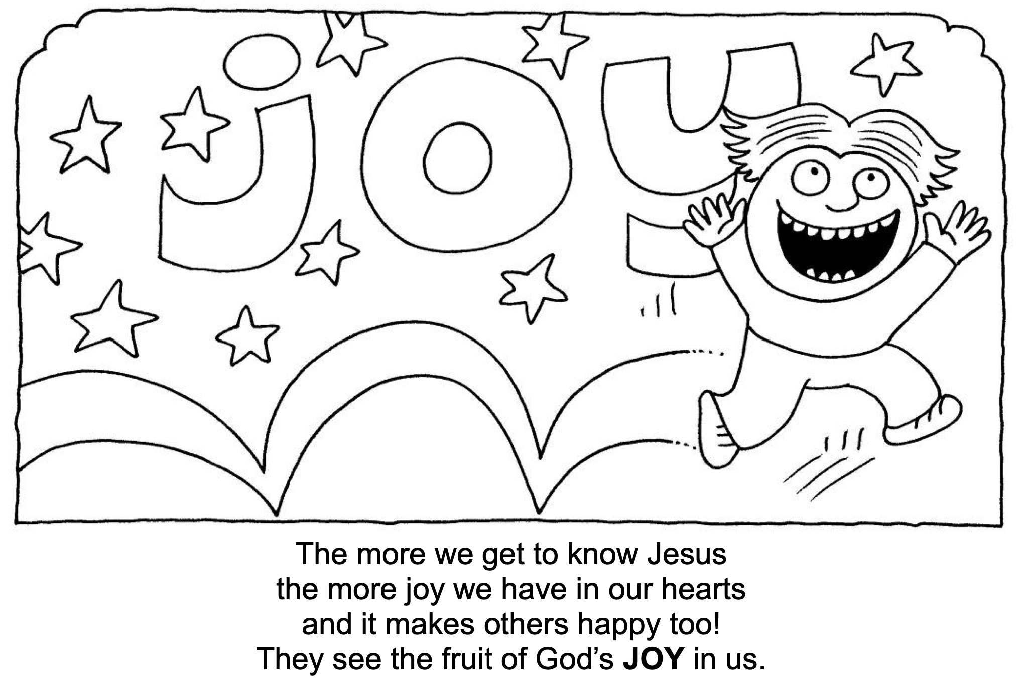 The Fruit of the Spirit is Joy The Lost Coin coloring page