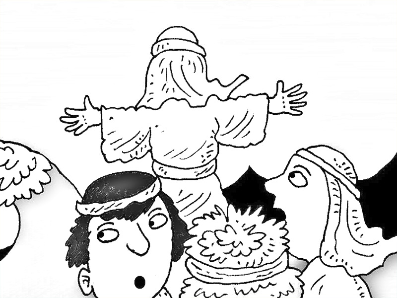 The Fruit of the Spirit is Peace Jesus Calms the Storm coloring page