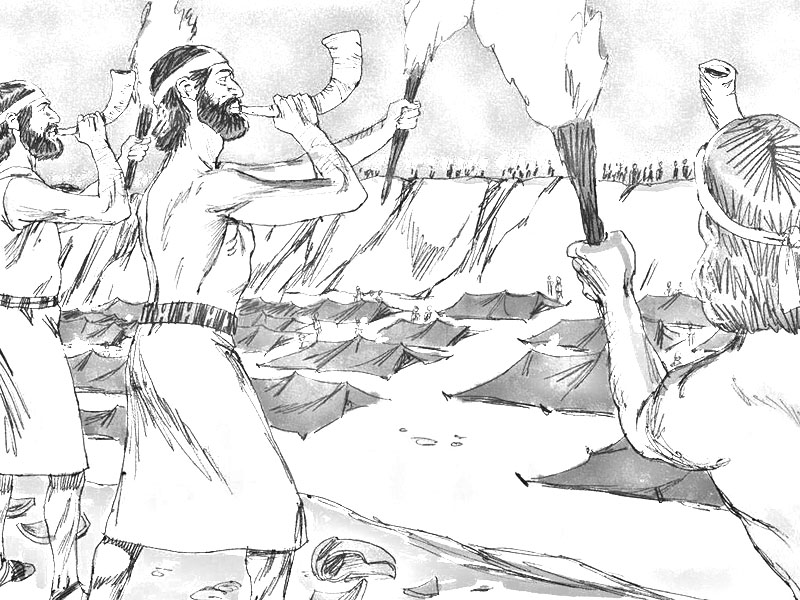 Gideon 4 memory verse coloring page