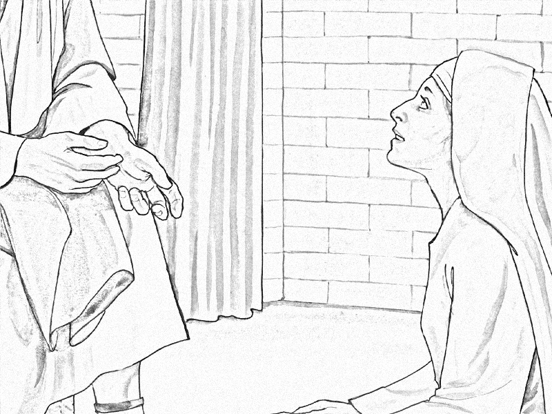 A Special Dinner Guest coloring page