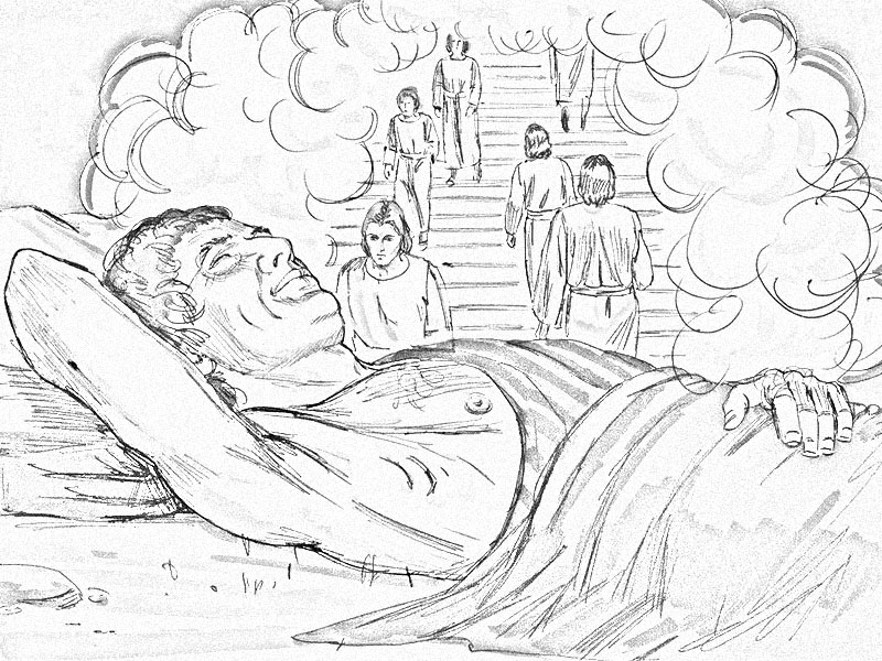 Jacob Ladder to Heaven coloring page