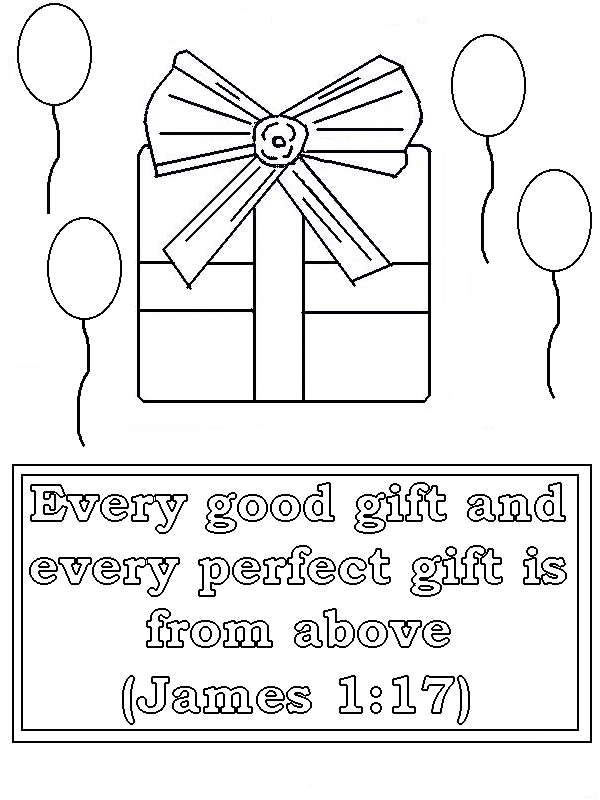 James 1 verse 17 Coloring Page
