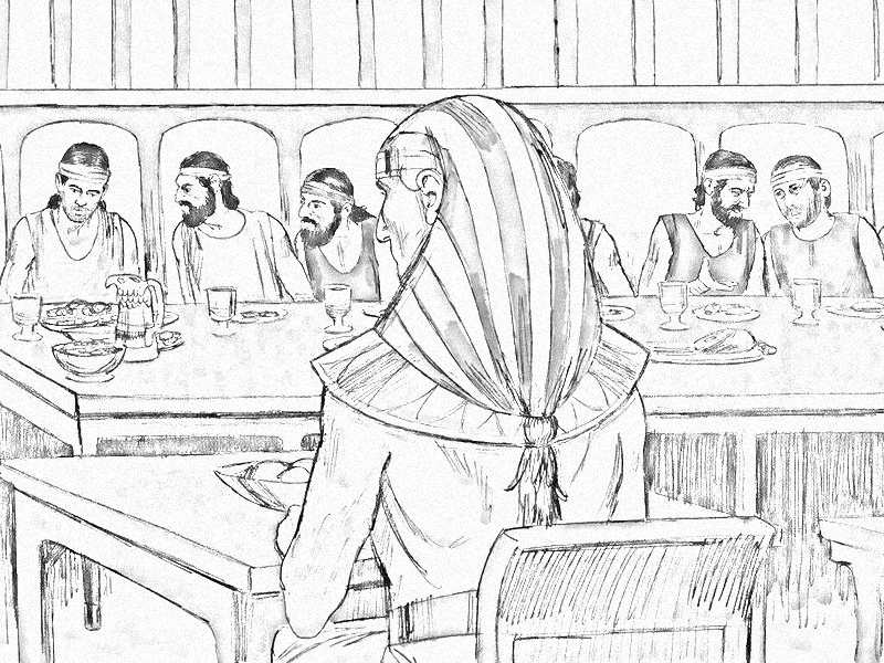 Joseph and His Brothers Coloring Page by Abigail Pahlman
