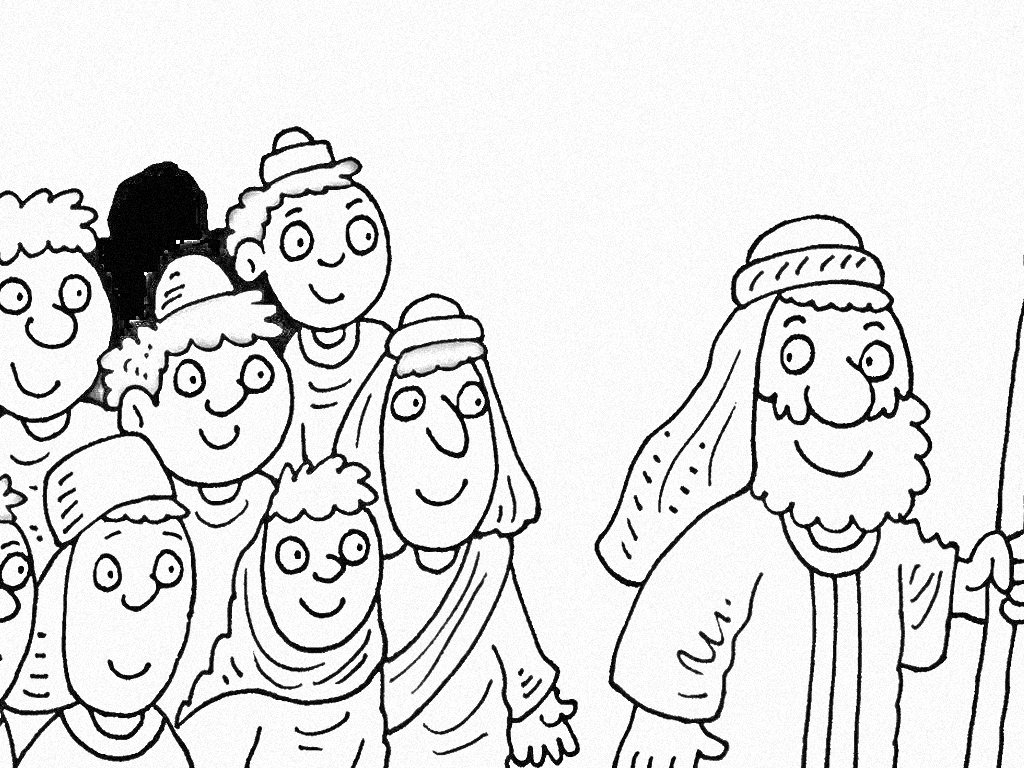 On Your Mark Get Set Exodus coloring page