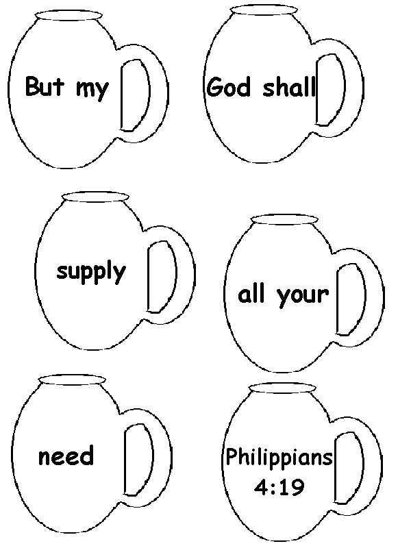 Philippians 4:19 Coloring Page