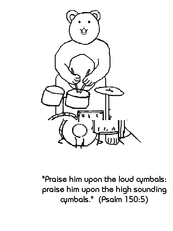 Psalm 150:5 Coloring Page