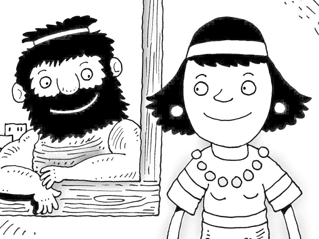 Samson Dating Dangerous Delilah coloring page