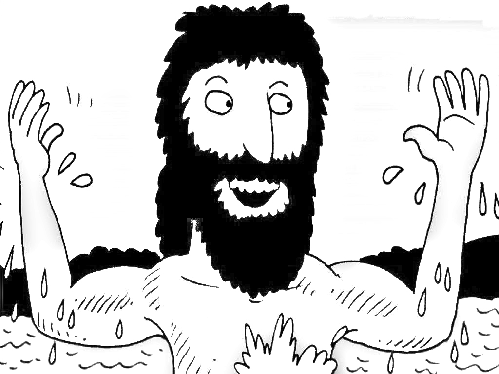 Elisha Seven Ducks in Muddy Water coloring page