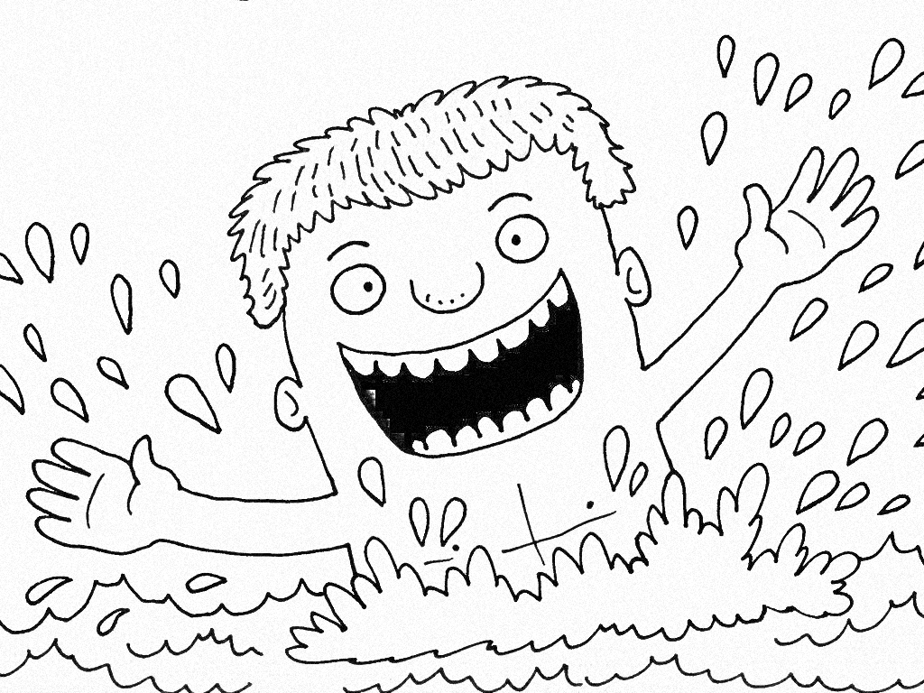 Elisha Seven Ducks in Muddy Water coloring page