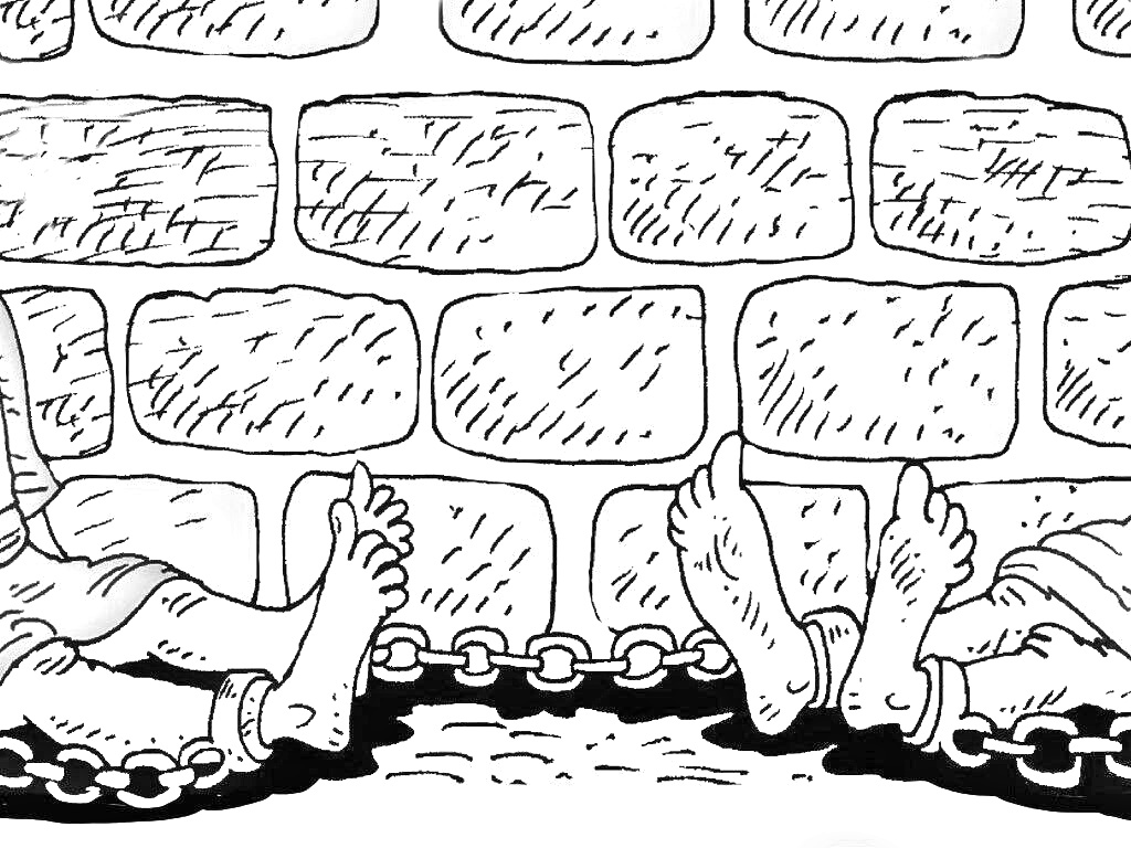 Jail Break beginner coloring page