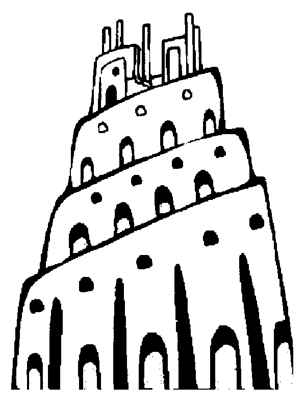 Tower of Babel Coloring Page