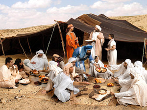After the chores were done they went home to eat a nice meal