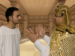 King Pharaoh told Joseph to take wagons to Canaan to bring the children and his father so they would not have to be uncomfortable walking and riding donkeys