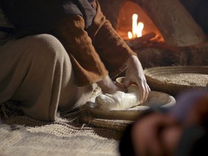 Abigail was busy making bread