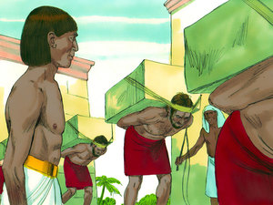 There were many Hebrew slaves all around and everybody was very busy working hard