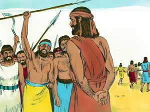 A mighty force of 32000 men responded from many directions and came together to fight in Gideon\'s army
