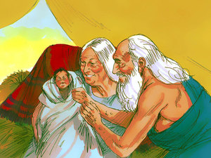 A cute little baby boy was born to Abraham and Sarah