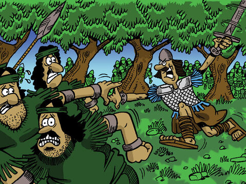Shammah refused to let the men steal his beans