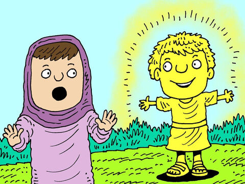 The Lord sent out his angel to speak to the wife of Manoah