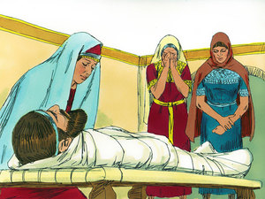 During a long journey Naomis husband died