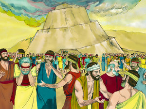 Daarom het God besluit om af te gaan en HULLE TAAL TE VERWAR