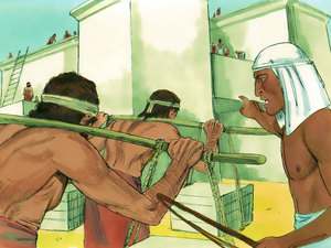 They made the Israelites work as slaves
