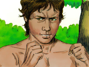 Cain stomped away in a RAGE and became VERY SAD