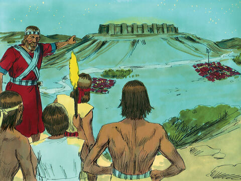 Joshua and his entire army set out for Gibeon