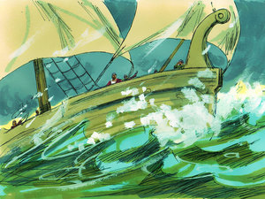 The wind began to blow fiercely