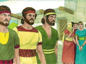 All eyes were on David as he came and
went