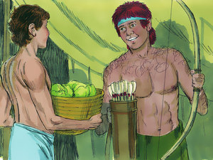 Jacob was a farmer with soft smooth skin and Esau
 was a hunter